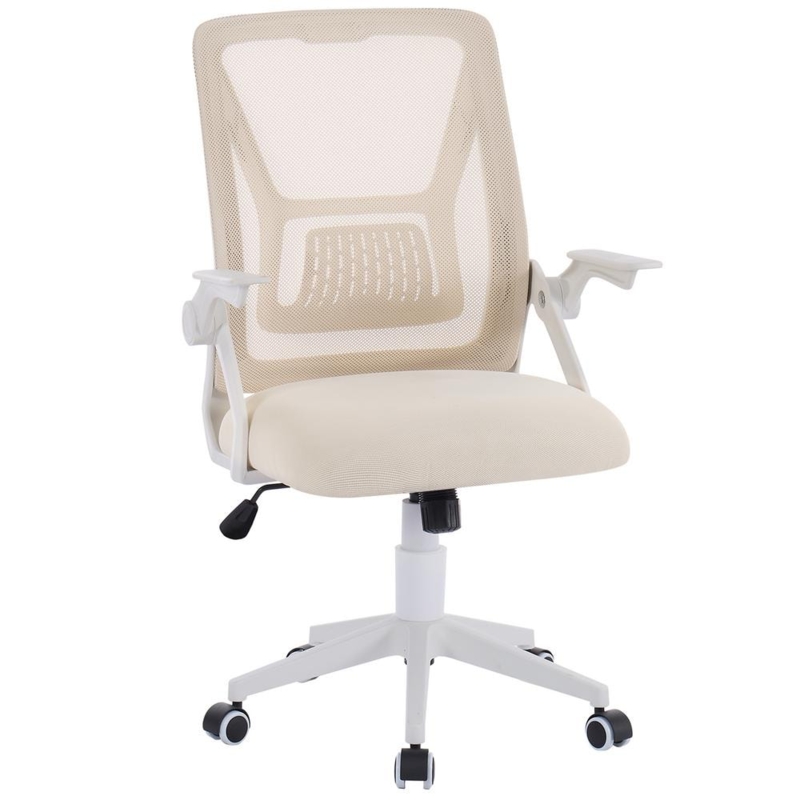 Office Chair Mesh Back Adjustable T-Arms Lumbar Support
