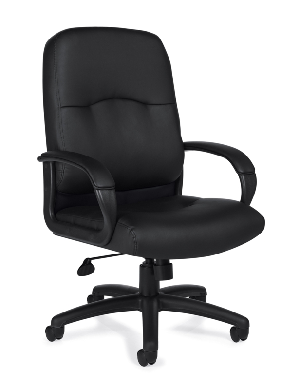 Office Chair Mesh Back Contoured Lumbar Support All Black Hardware