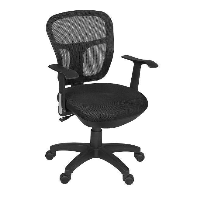 Office Chair Minimalist Armless Swivel Mesh Back Seating