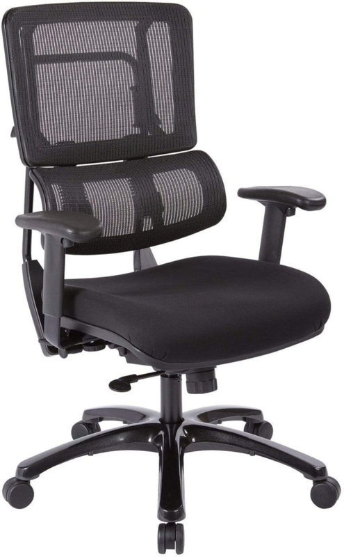 Office Chair Vertical Mesh Back Black Ergonomic Task