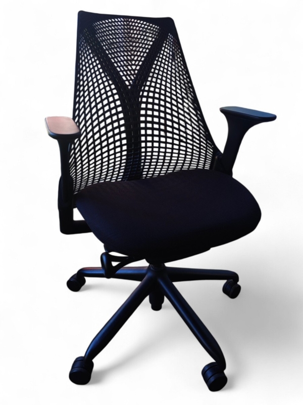 Office Chair Webbed Back Suspension Architectural Silhouette Mesh