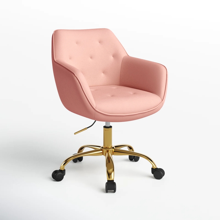 Office Chair White Frame Mesh Back Ergonomic Adjustable Arms