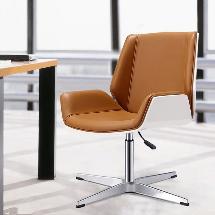 Office Chair with Low Back Armless Silhouette and Channel Tufting