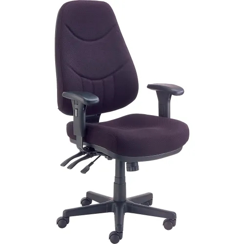 Office Chair, Woven Upholstery & Adjustable Arms, Fabric Upholstered Seating