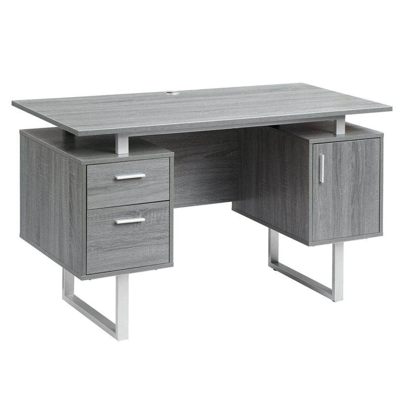 Office Desk L-Shaped Return Drawer Storage Modern Corner Setup