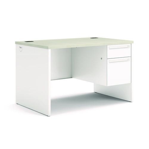 Office Desk Mesh Modesty Panel Silver Frame Single Pedestal