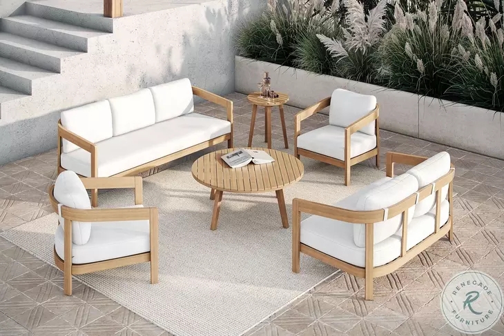 Outdoor Club Chair: Airy White Frame Metal Light Gray Cushions