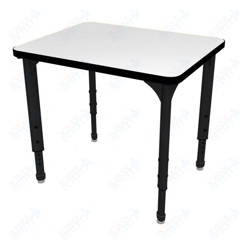 Student Desk Telescoping Legs White Dry Erase Laminate Top