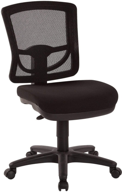 Task Chair Black Breathable Mesh Back Compact Form Swivel Base