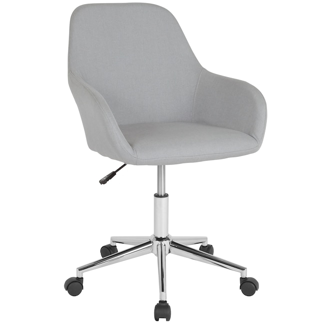 Task Chair with Open-Back Cutout & Polished Chrome Base