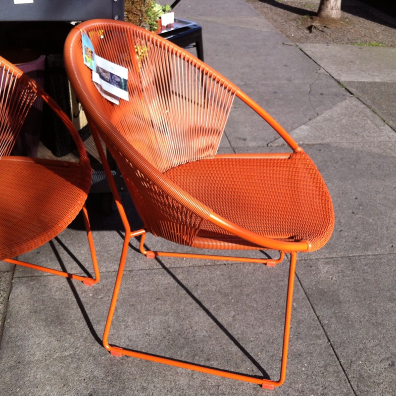 The Perfect Orange Outdoor Chair | Portland Monthly