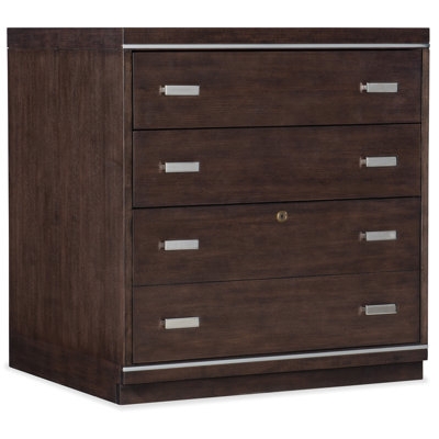 Three-Drawer Lateral Filing Cabinet with Slim Metal Pulls