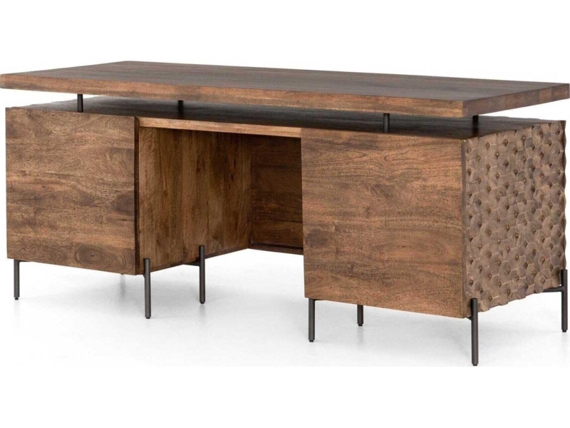 Traditional Executive Desk with Wrap Around Silhouette