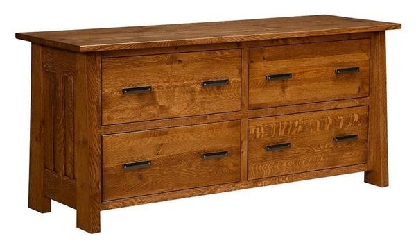 Traditional Wood Lateral File Cabinet with Hutch Topper