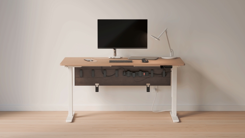Under Desk Hexagonal Mesh Cable Management Tray for Workstations