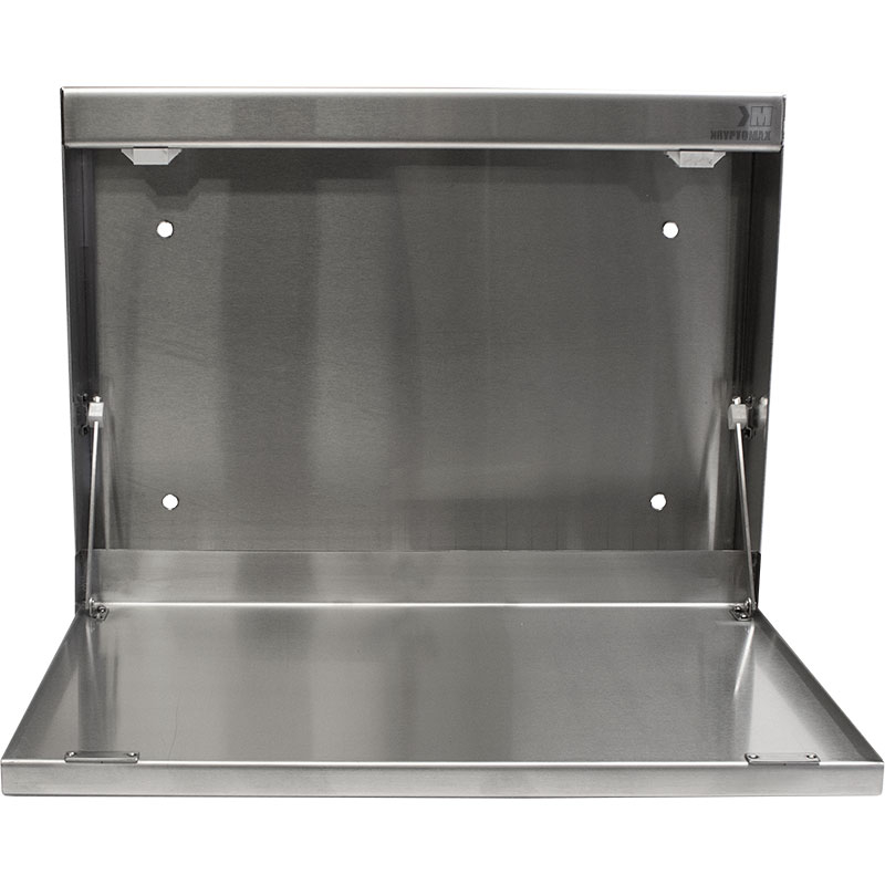 Wall Mounted Desk Stainless Steel Folding Space-Saving Design