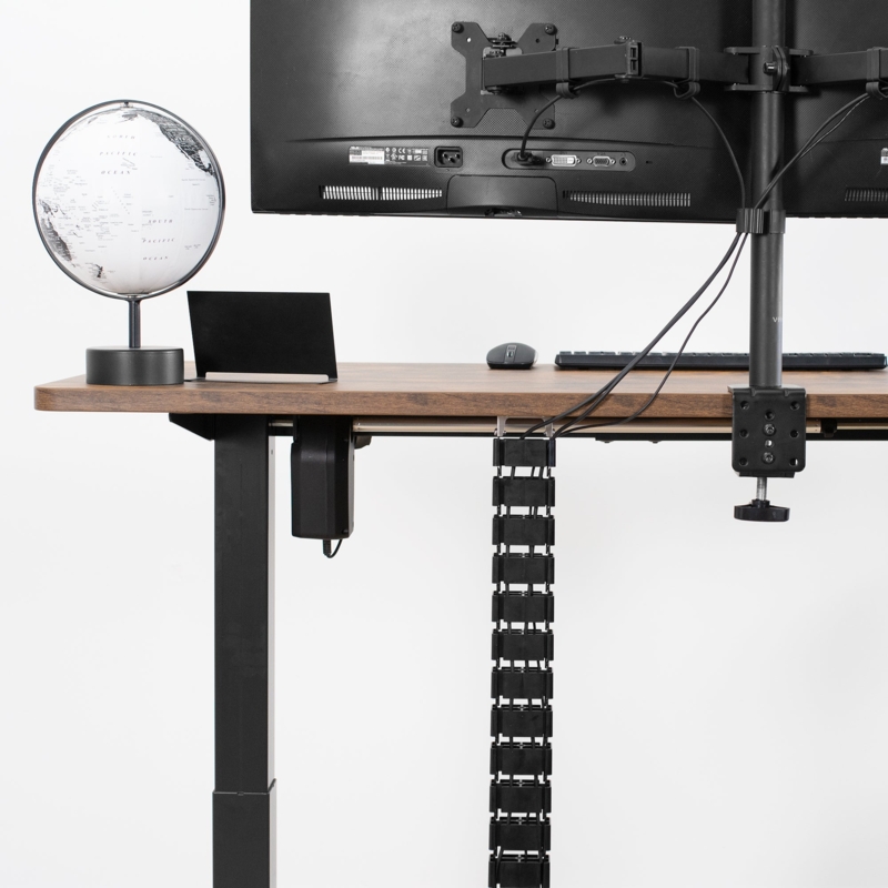 White Modular Vertebrae Cable Spine with Weighted Base