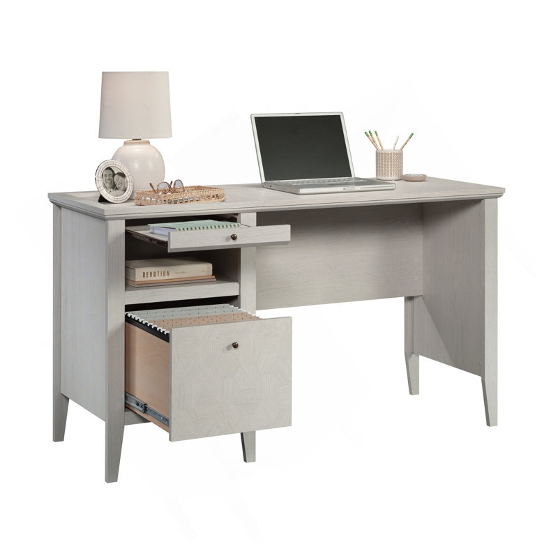 Writing Desk Black X-Frame Legs Slim Silhouette Modern Minimalist