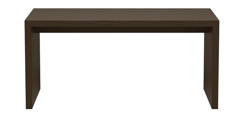 Writing Desk Burnt Umber Finish Wood Grain Texture Flush Joints