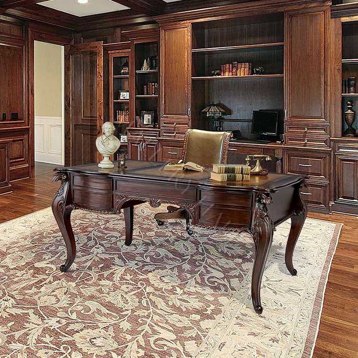Writing Desk Chippendale Mahogany Ball and Claw Feet Five Drawers