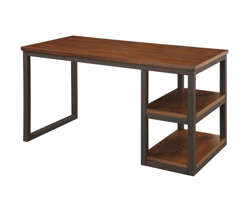 Writing Desk Integrated Shelving Open Frame Industrial