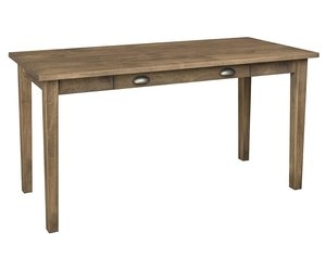 Writing Desk Live Edge Look X-Frame Base Wood Toned Industrial Metal