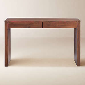Writing Desk Perimeter Frame Open Base Minimalist Black