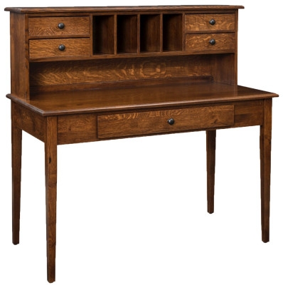 Writing Desk Shaker Style Tapered Legs Minimalist Wooden Setup