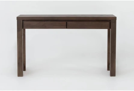 Writing Desk Three Drawers Slim Black Legs Mid-Century
