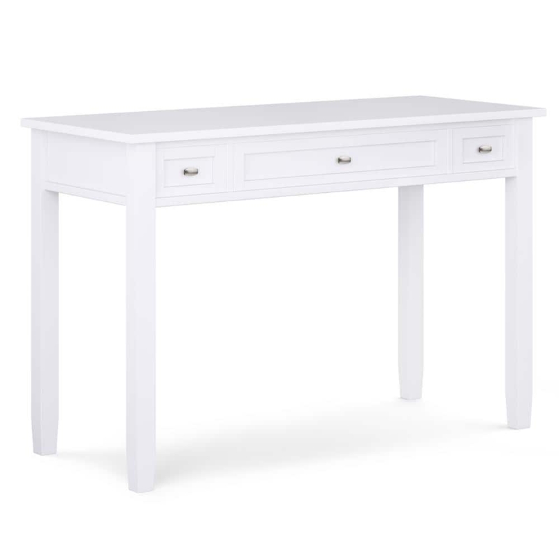 Writing Desk Transitional Shaker Style Integrated Keyboard Tray