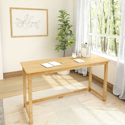Writing Desk Vertical Slat Backdrop Spindle Back Chair Scandinavian