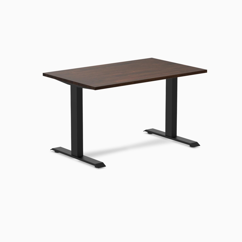 Writing Desk White Metal Frame Light Oak Finish Open Frame Minimalist