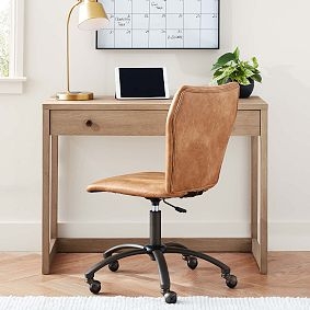 Writing Desk with Hutch, Keyboard Tray, and Cord Management