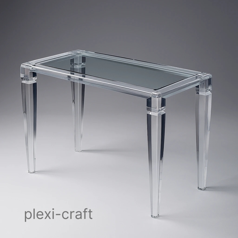 Writing Desk with Integrated Drawers and Square Legs