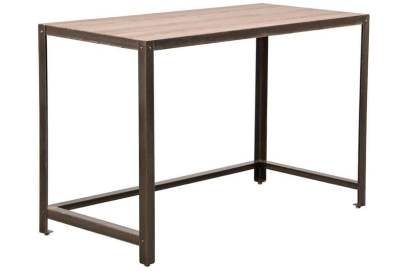 Writing Desk with Metal Sled Base, Compact Student Desk Design.