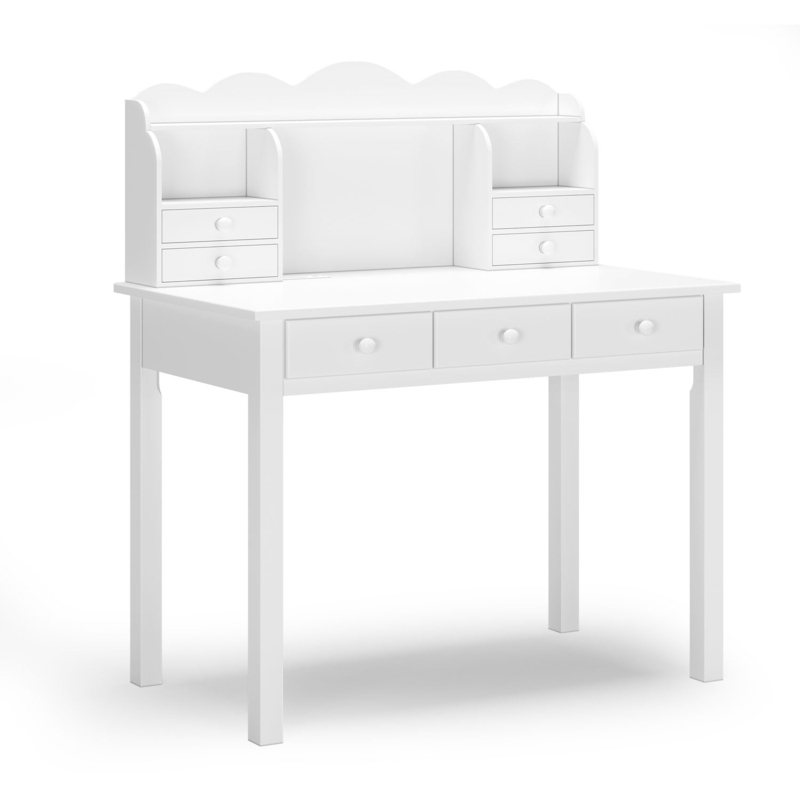 Writing Desk with Seven Drawers and Integrated Charging
