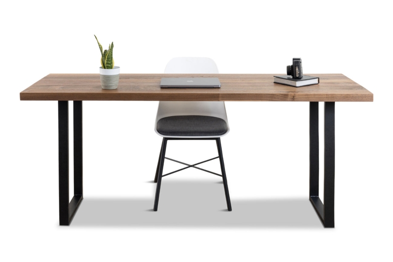 Writing Desk Wood Tapered Legs Mid Century Modern Workspace Design