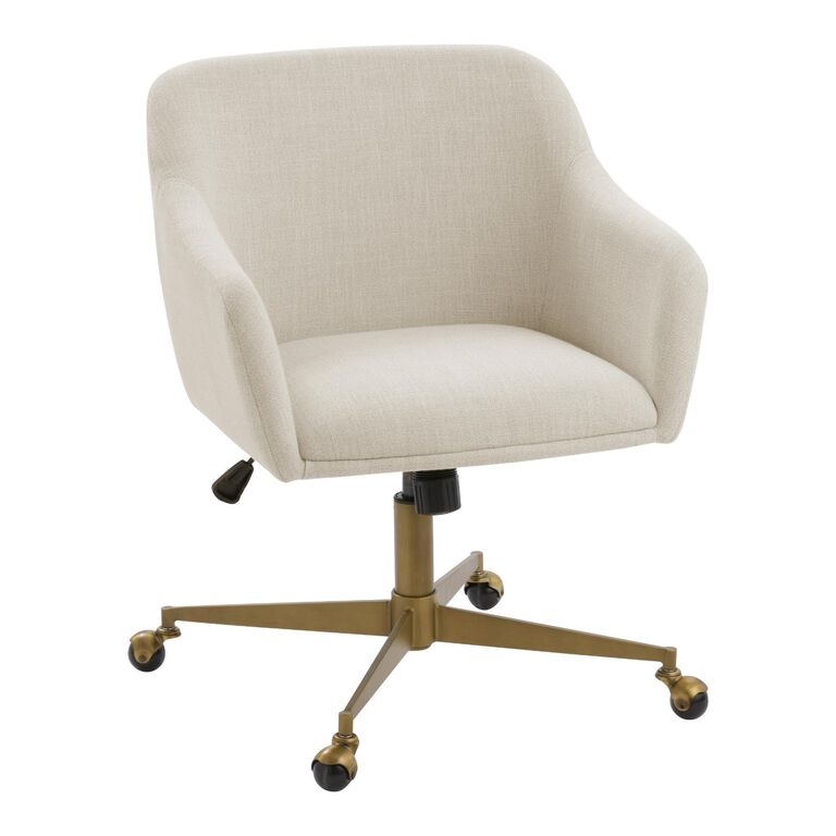 Zarek Mid Century Upholstered Office Chair - World Market