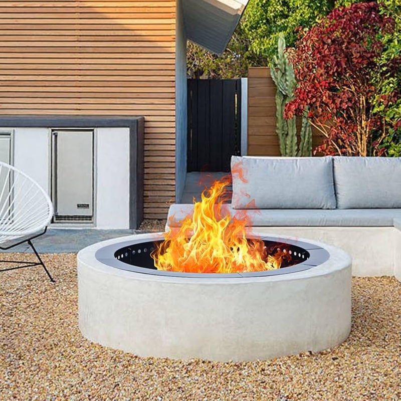Amazon.com: OutVue 36 inch Fire Ring, Large Round Firepit Insert,Fire Pit  Ring for Camping, Wood Burning Fire Pit for Yard,Garden,Outdoor Fireplace,  DIY Fire Rings for Outside : Patio, Lawn & Garden