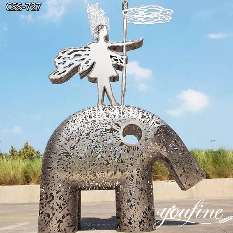 Animal Art Sculpture Stainless Steel Hollow Design - YouFine Sculpture