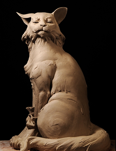 Animal Sculpture: Textured Mane, Realistic Lion Head Bust Sculpture