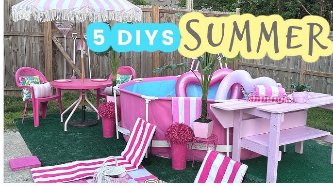 Backyard Patio Monochromatic Painted Deck Shabby Chic Decor