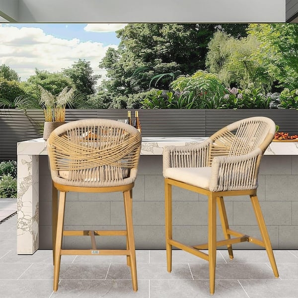 Bar Stool featuring Integrated Arms, Slat Back, and Matte Black Finish