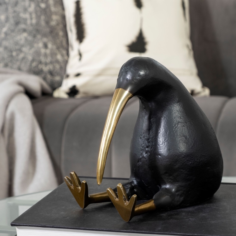 Bird Sculpture, Dodo Subject, Iridescent Bronze Finish, Quirky Shelf Decor