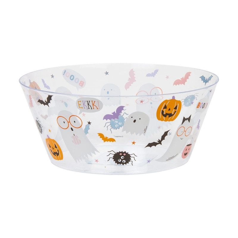 Black Spiderweb Serving Bowl, Iridescent Purple Interior for Gothic Glam