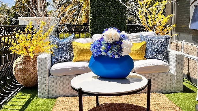 Boho Balcony Sectional Gray L-Shaped Seating