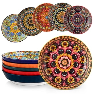 Bowl Set featuring Matte Exterior for Eclectic Ceramic Serving Bowls