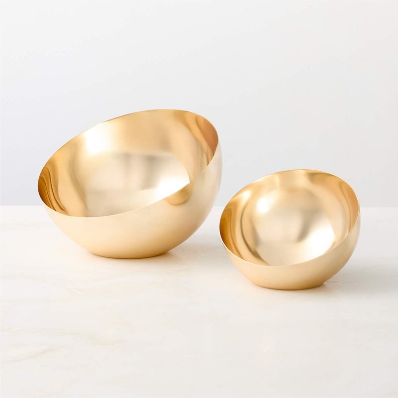 Brutalist Serving Bowl, Oversized Flat Rim Antique Metal