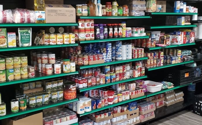 Built-In Pantry Shelving with Mixed Materials for Modern Walk-In Layouts