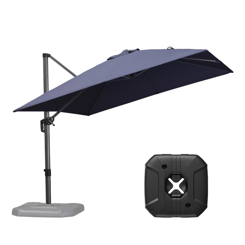 Cantilever Patio Umbrella with 10x10 Square Canopy